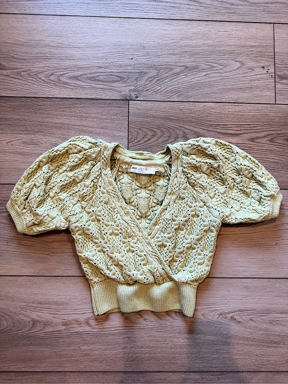 ASTR the Label Elowen Sweater Cotton Knit Yellow